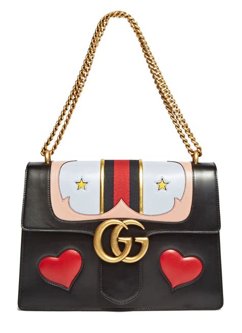 gucci bag with hearts|gucci shoulder bag red.